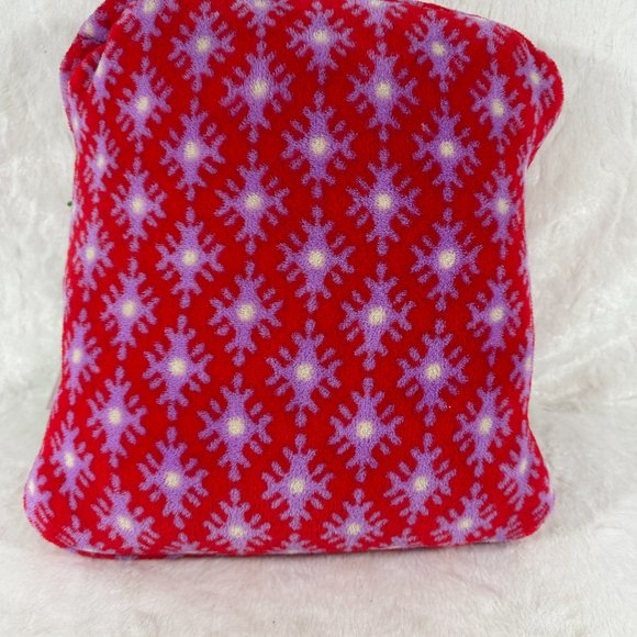 NWT Vera Bradley Petite Paradise Red Fleece Travel Blanket 60" X 45" Carry-On - Picture 3 of 9